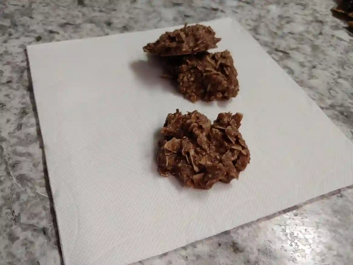 Chocolate peanut butter no-bake cookies